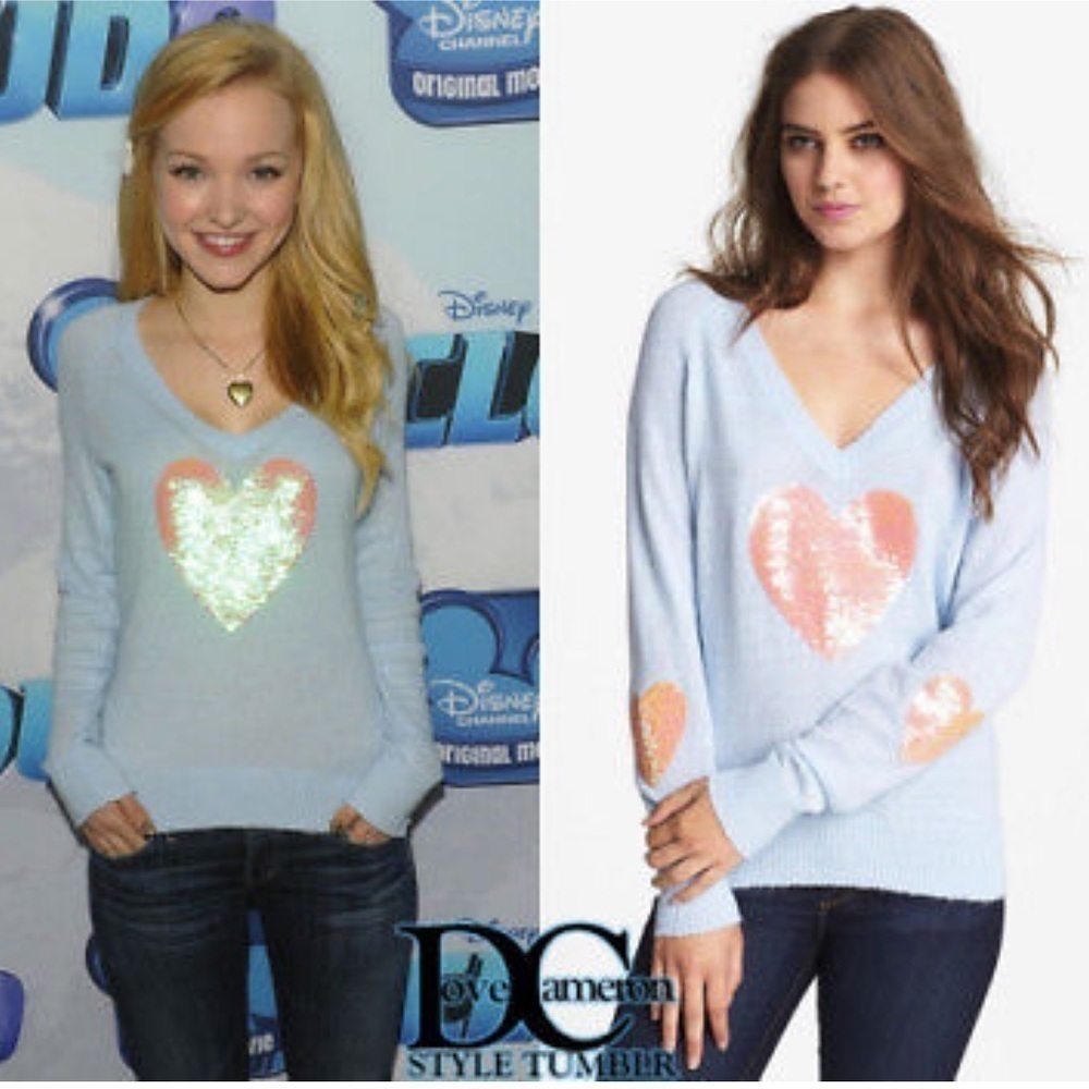WILDFOX White Label Happy heart Angora Sequin